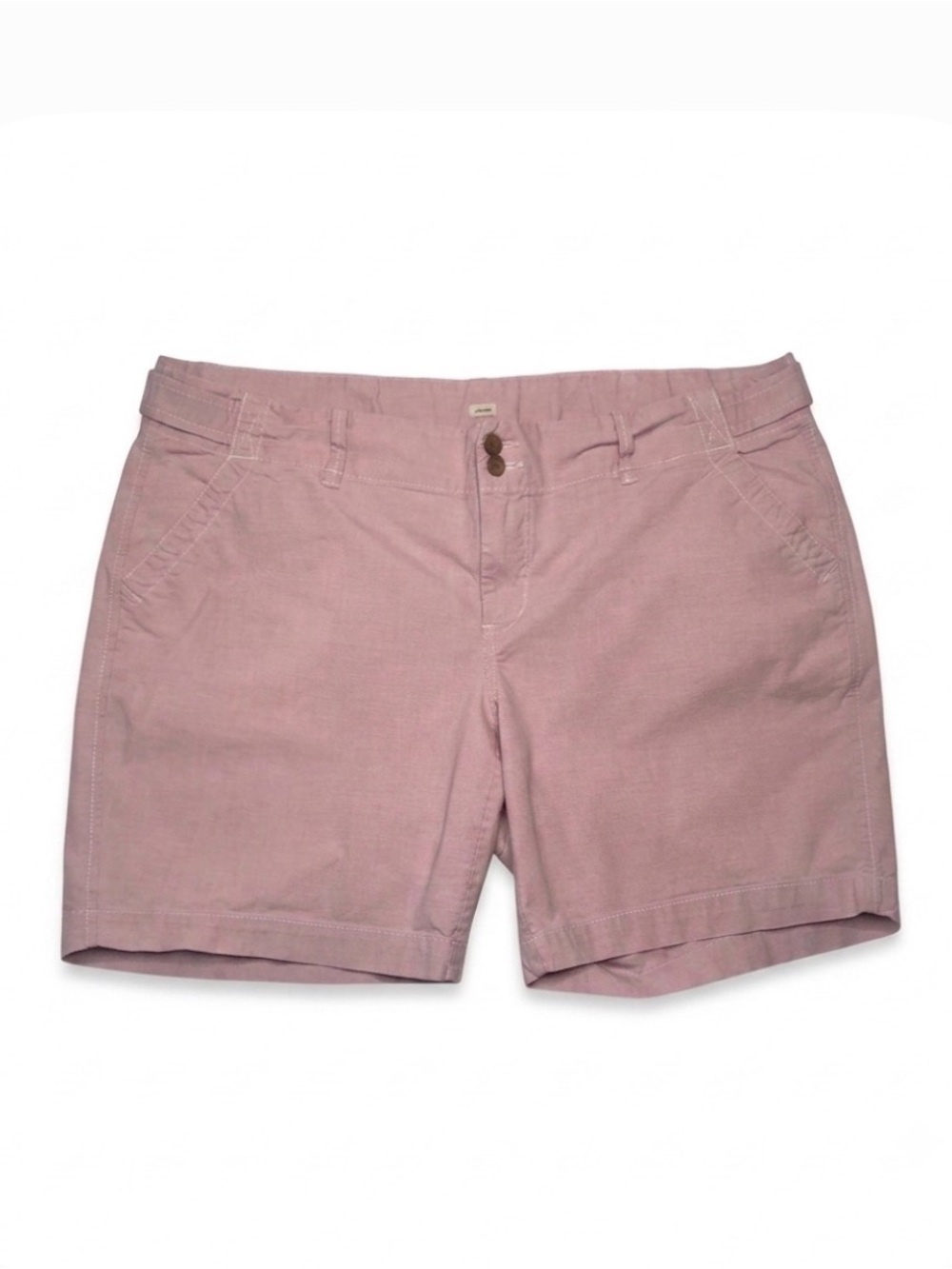Old Navy Stretch low waist Bermuda Shorts Red White checkered Women Plus Size 16
